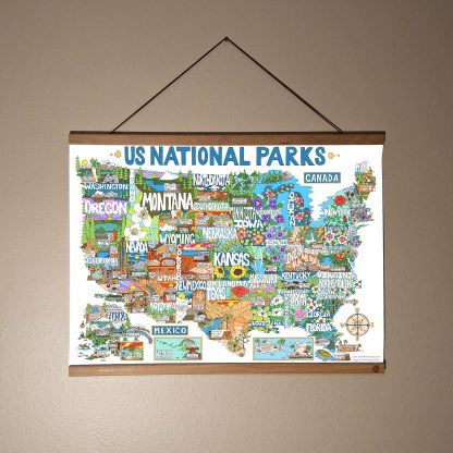 Teak Magnetic Poster Frame - Image 8