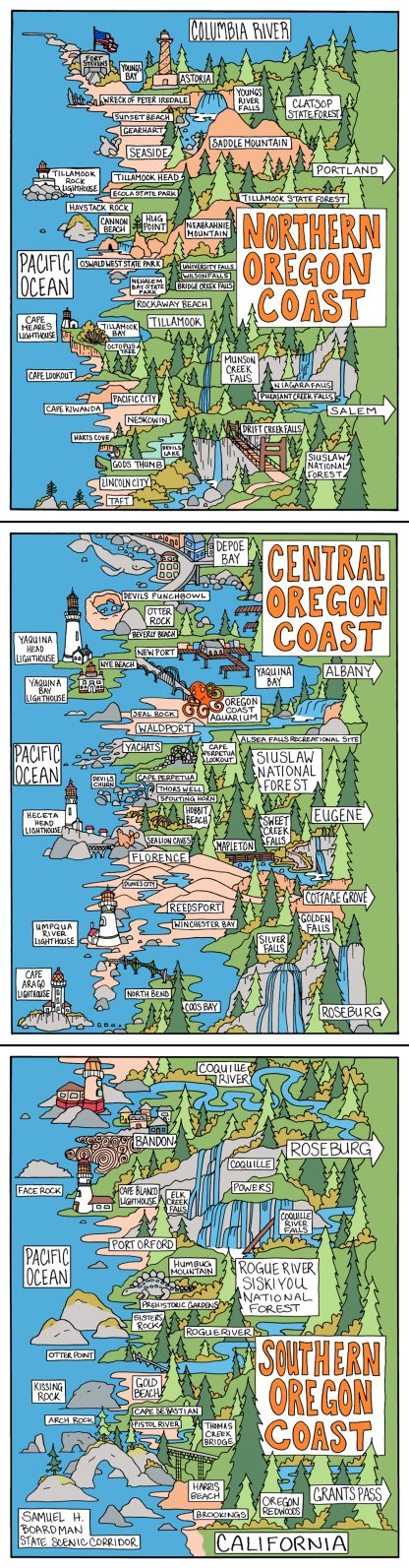 Oregon Coast 3 Piece Wall Art - Image 2