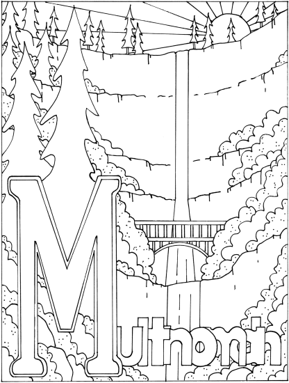 A to Z Oregon Waterfalls Coloring Book - Image 7