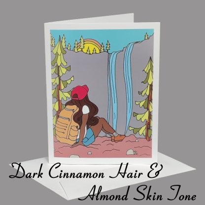 Lost Girl Greeting Card (Dark Cinnamon Hair) - Image 3