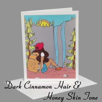 Lost Girl Greeting Card (Dark Cinnamon Hair) - Image 4