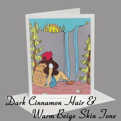 Lost Girl Greeting Card (Dark Cinnamon Hair) - Image 5