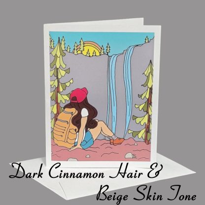 Lost Girl Greeting Card (Dark Cinnamon Hair) - Image 6