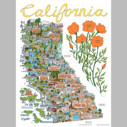 Customizable California Adventure Poster (featuring your home or business)