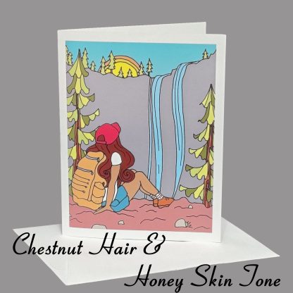 Lost Girl Greeting Card (Chestnut Hair) - Image 4