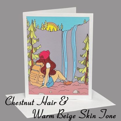 Lost Girl Greeting Card (Chestnut Hair) - Image 5