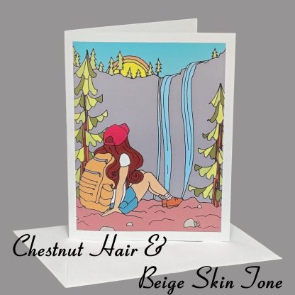 Lost Girl Greeting Card (Chestnut Hair) - Image 6