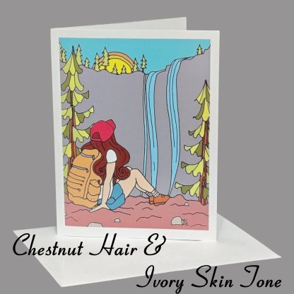 Lost Girl Greeting Card (Chestnut Hair) - Image 7