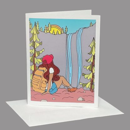 Lost Girl Greeting Card (Chestnut Hair)