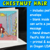 Lost Girl Greeting Card (Chestnut Hair) - Image 2