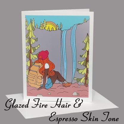 Lost Girl Greeting Card (Glazed Fire Hair) - Image 2