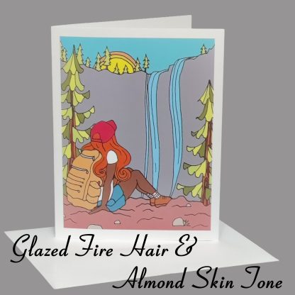Lost Girl Greeting Card (Glazed Fire Hair) - Image 3