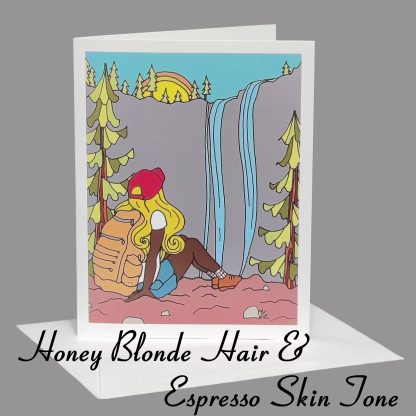 Lost Girl Greeting Card (Honey Blonde Hair) - Image 2