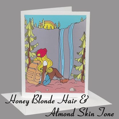 Lost Girl Greeting Card (Honey Blonde Hair) - Image 3