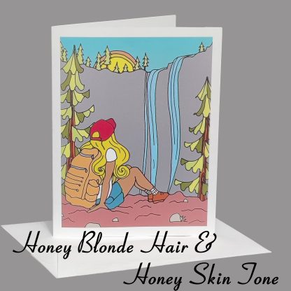 Lost Girl Greeting Card (Honey Blonde Hair) - Image 4