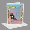 Lost Girl Greeting Card (Ebony Hair)