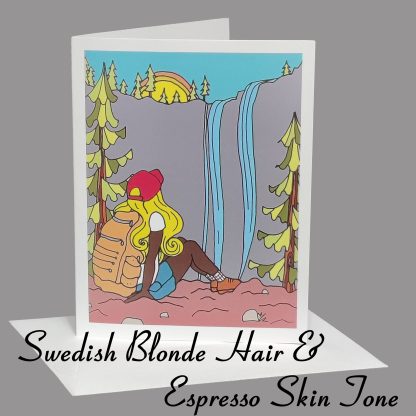 Lost Girl Greeting Card (Swedish Blonde Hair) - Image 2