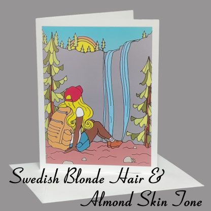 Lost Girl Greeting Card (Swedish Blonde Hair) - Image 3