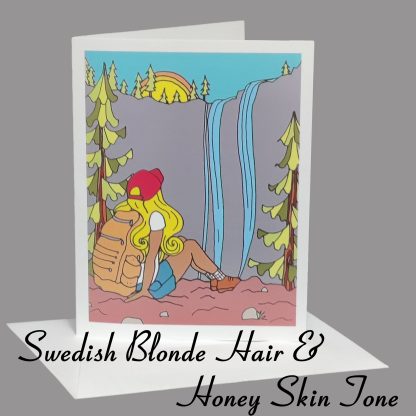 Lost Girl Greeting Card (Swedish Blonde Hair) - Image 4
