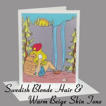 Lost Girl Greeting Card (Swedish Blonde Hair) - Image 5