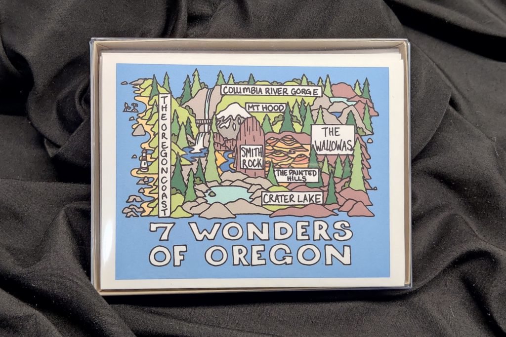 7 Wonders of Oregon Greeting Cards | Land of the Lost Girl