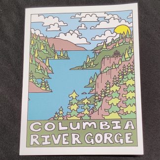 7 Wonders of Oregon Columbia River Gorge Greeting Card