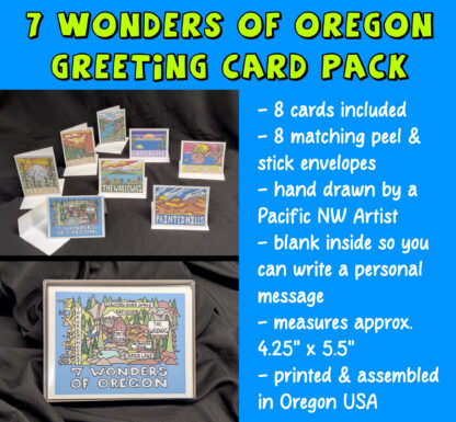 7 Wonders of Oregon Greeting Card Pack - Image 2