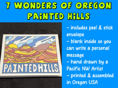 7 Wonders of Oregon Painted Hills Greeting Card - Image 2
