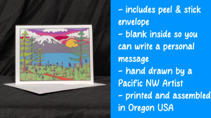 Diamond Lake Greeting Card - Image 2