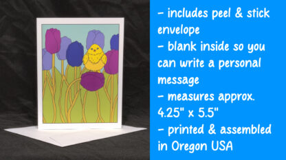 Tulip Bird Greeting Card - Image 2