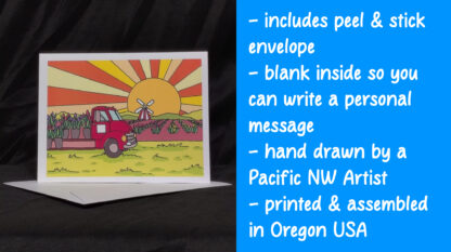 Tulip Truck Greeting Card - Image 2
