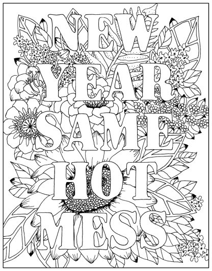 Girl, You're a Hot Mess Adult Coloring Book - Image 8