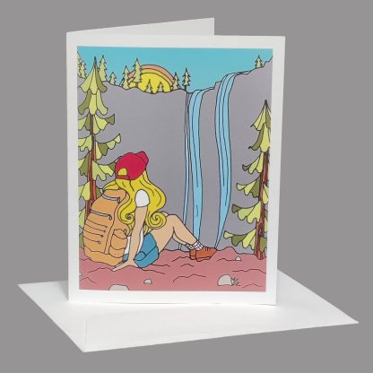 Lost Girl Greeting Card (Honey Blonde Hair)