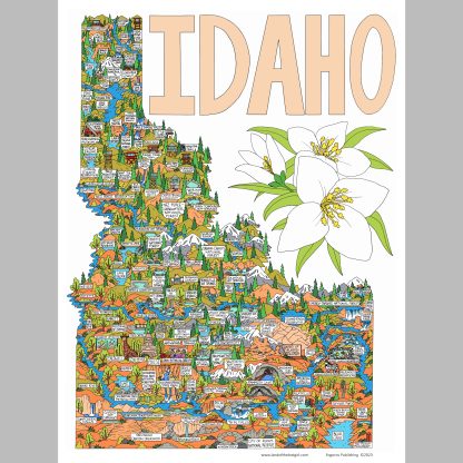 Customizable Idaho Adventure Poster (featuring your home or business)