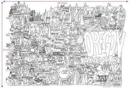 Oregon Adventure Poster - 17" x 24" - Image 2