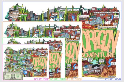Customizable Oregon Adventure Poster (featuring your home or business) - Image 3