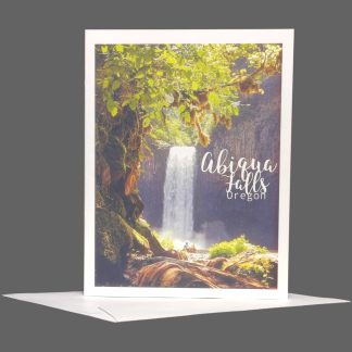 Abiqua Falls Greeting Card