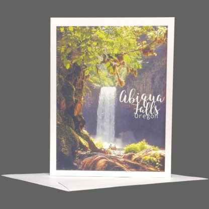 Abiqua Falls Greeting Card