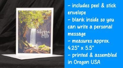 Abiqua Falls Greeting Card - Image 2