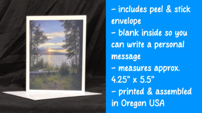 Diamond Lake Greeting Card - Image 2