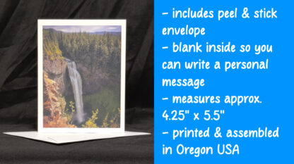 Salt Creek Falls Greeting Card - Image 2