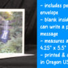Silver Falls Greeting Card 2 - Image 2