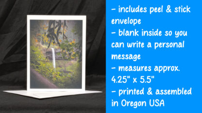 Silver Falls Greeting Card 3 - Image 2