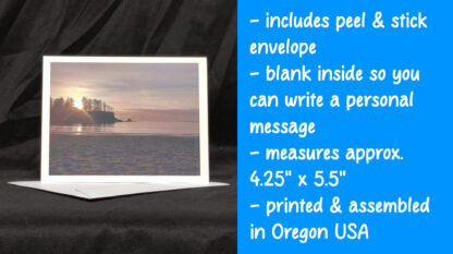 Sunset Beach Greeting Card - Image 2