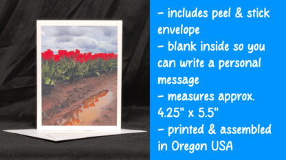 Red Tulips Greeting Card - Image 2