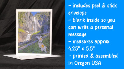 Comet Falls Greeting Card - Image 2