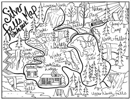 Silver Falls State Park Coloring Book - Image 5