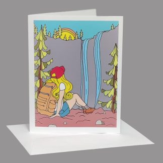 Lost Girl Greeting Card (Swedish Blonde Hair)