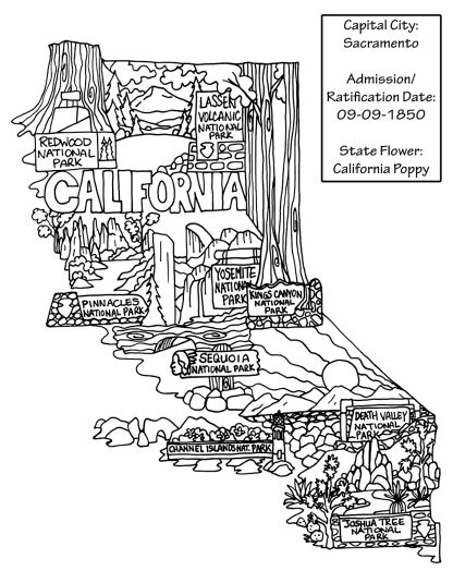 U.S. National Parks Coloring Book - Image 5